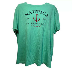 nautica sailing club New York Green short sleeve T-shirt Size XL